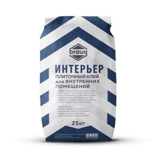 Клей плиточный Braug Интер 25кг