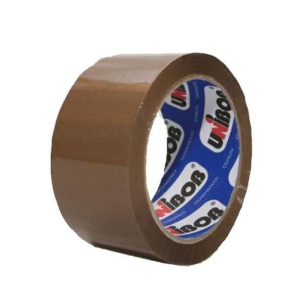 Клейкая лента упаковочная 50 мм х 66 м UNIBOB 600 (прозрачная)