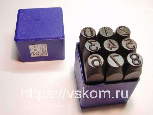 Клеймо ударное цифровое 12мм