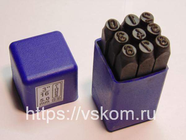 Клеймо ударное цифровое 5мм