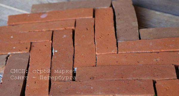Клинкерная керамическая плитка напольная из старого кирпича
