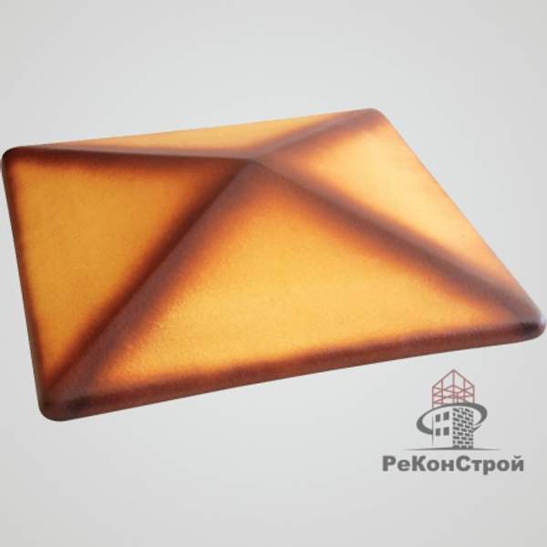 Клинкерный оголовник на столб "Пустынная роза тон", в Белгороде!