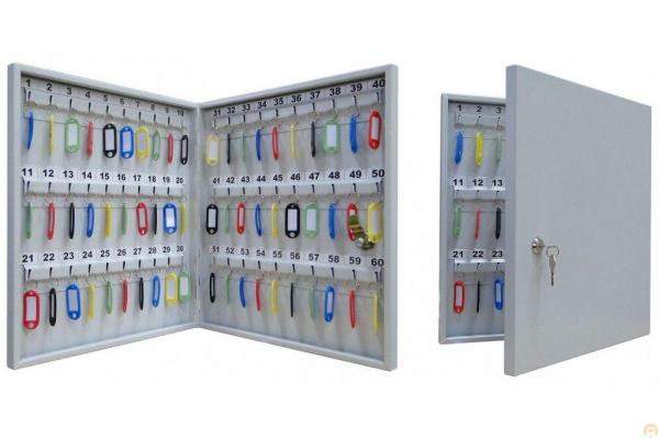 Ключница настенная металлическая на 60 ключей