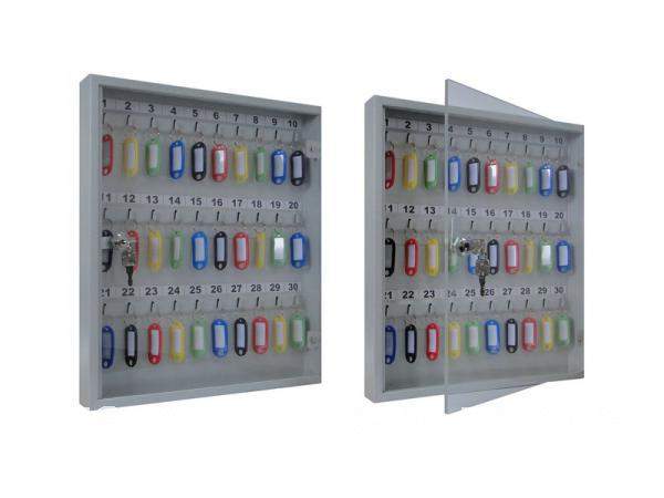 Ключница с прозрачной дверцей 30 ключей