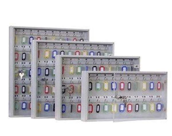 Ключницы настенные металлические с прозрачной дверцей на 20 30 40 50 ключей