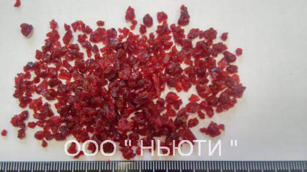 Клюква вяленая резаная 3*5 мм, в обсыпке/без