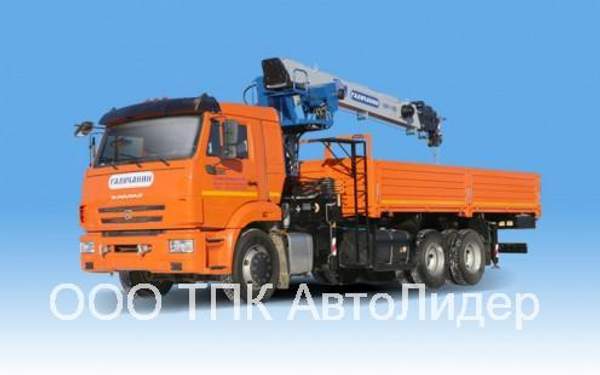 КМА 150-1 кран-манипулятор на бортовом автомобиле КамАЗ-65115 со спальным местом, длина бортовой платформы 6.200 мм
