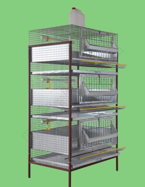 (КН-3я-3о) Клетка для кур несушек 30-45 гол (3 яруса) КМКН-3-45