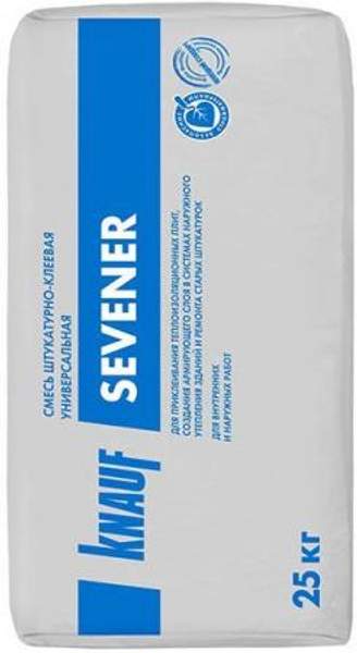 КНАУФ Севенер клей-штукатурка для теплоизоляции (25кг) / KNAUF Sevener штукатурно-клеевая смесь для теплоизоляции (25кг)