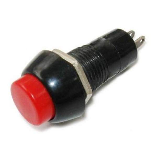 Кнопка DS-450 круглая, черный корпус, без фиксации