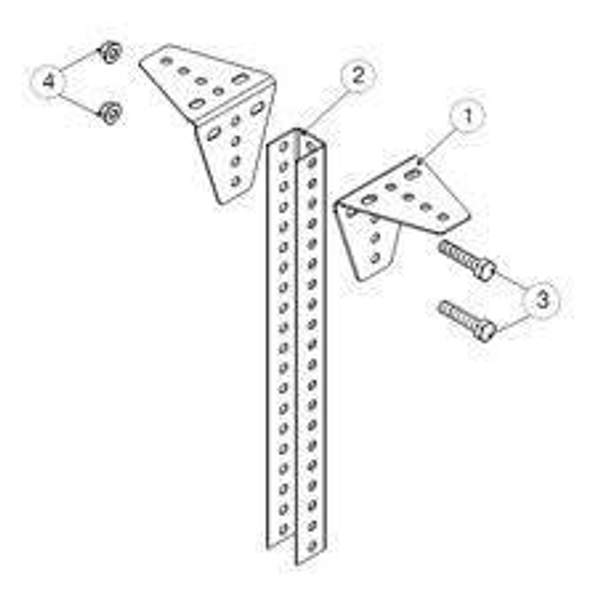КОД-400 OSTEC Кронштейн опорный двухсторонний 400 мм
