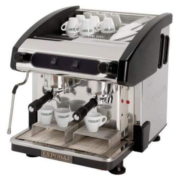 Кофемашина Expobar New Elegance Mini Pulser 2 GR Black под высокие стаканы
