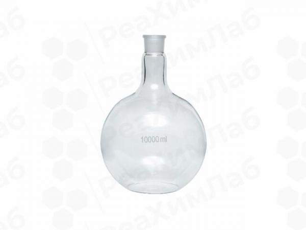 Колба плоскодонная 10000мл со шлифом 45/40