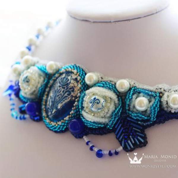 Колье "Санторини" ручной работы от Maria Monid