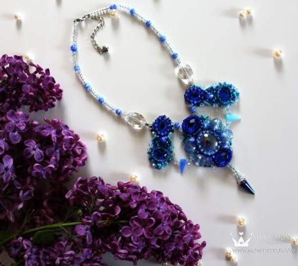 Колье "Сапфир" ручной работы от Maria Monid