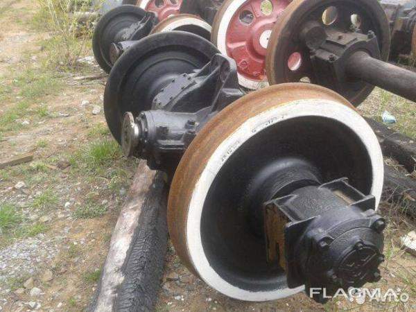 Колесная пара с редуктором на тепловоз тгк-2