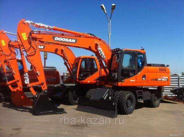 Колесный экскаватор Doosan DX 190 W