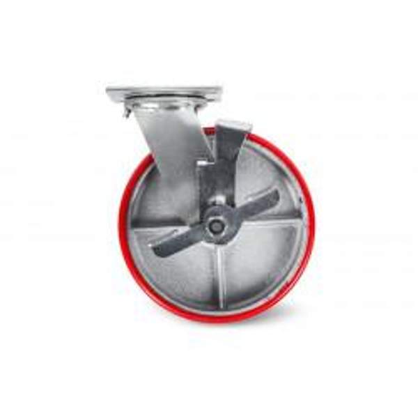 Колесо большегрузное поворотное SCpb 80 200 <br>мм полиуретановое с тормозом (F)