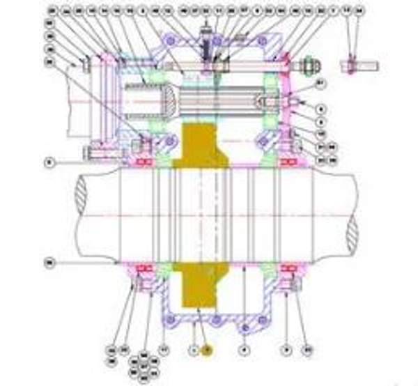 Колесо зубчатое осевого редуктора U64.1302E
