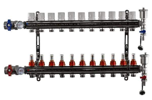 Коллекторная группа 1", 11 ходов латунный корпус TIM KA011