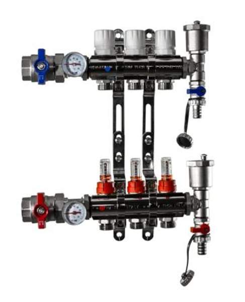 Коллекторная группа 1", 3 хода латунный корпус TIM KA003