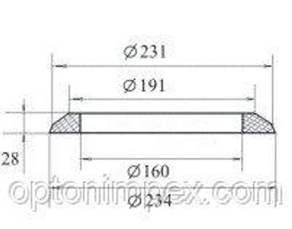 Кольцо 40811-Н (1001-13, 1443.01.102; 328 РТМ32ЦВ206-87)
