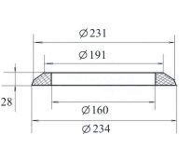 Кольцо 40811-Н (1001-13, 1443.01.102; 328 РТМ32ЦВ206-87)