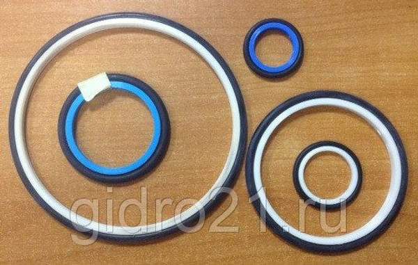 Кольцо грязесъемное (грязесъемник) с поджимным кольцом штоковое гидроцилиндра