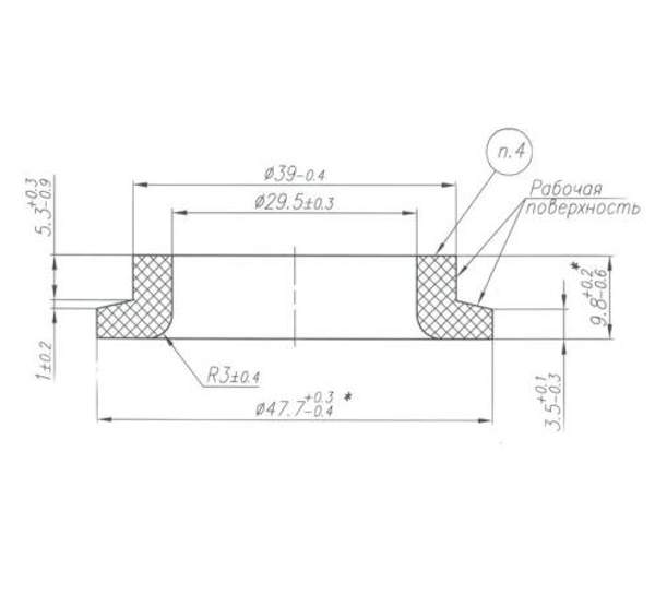 Кольцо КП 1 ГОСТ 38-72