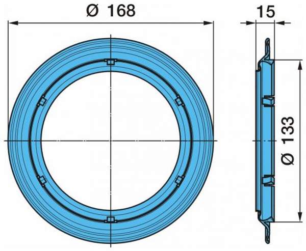 Кольцо упорное сальника BPW Ø 114 168x15 03.120.48.13.0
