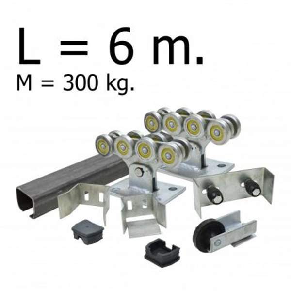 Комплект для откатных ворот DEVA до 300 кг - 6 м