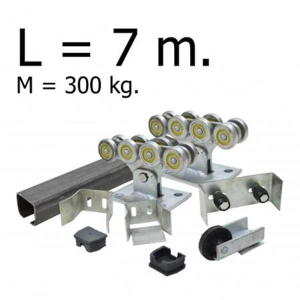 Комплект для откатных ворот DEVA до 300 кг - 7 м