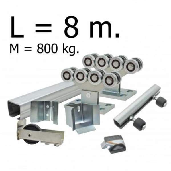 Комплект для откатных ворот РОЛТЭК ЕВРО до 800 кг - 8 м