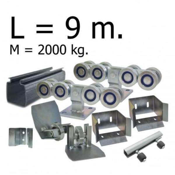 Комплект для откатных ворот РОЛТЭК МАКС до 2000 кг - 9 м
