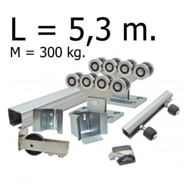 Комплект для откатных ворот РОЛТЭК МИКРО до 300 кг - 5,3 м