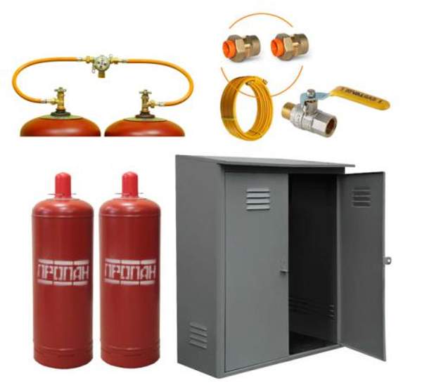 Комплект для подключения двух газовых баллонов (Комфорт)