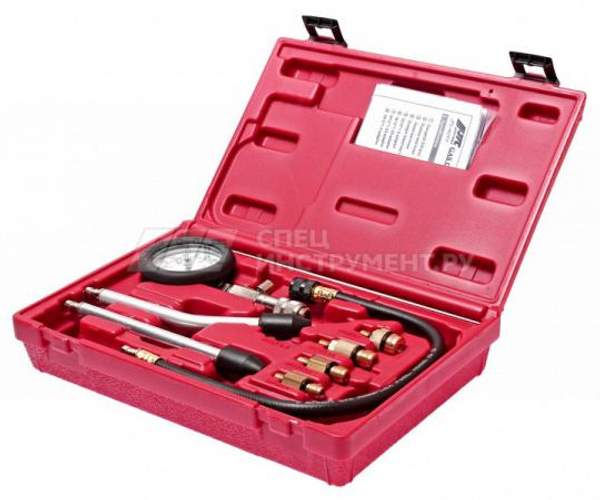 Компрессометр для бензиновых двигателей с набором адаптеров