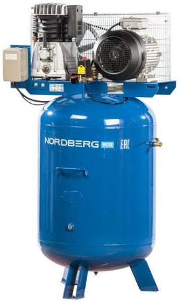 Компрессор поршневой с ременным приводом, объем 300 л NORDBERG ECO NCEV300/810