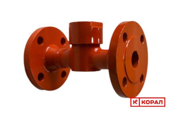 Конденсатоотводчик термодинамический 45с13нж без фильтра Ду 15 Ру40 фланцевый Корал 45s13nzh-50-40f