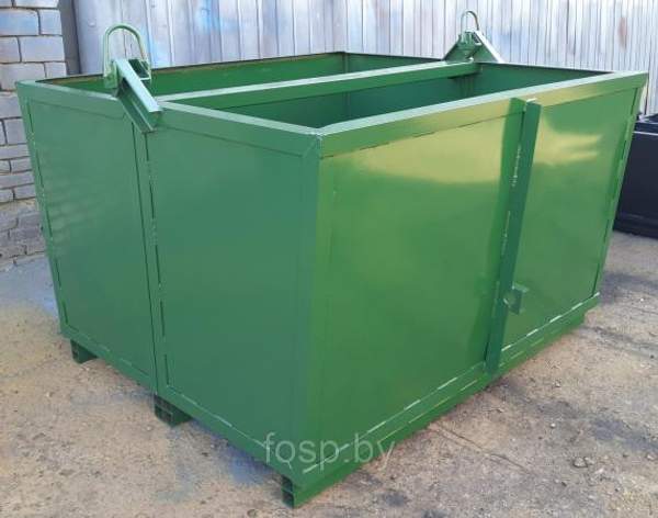 Контейнер челюстной 4 куб.м. без крышки, СТАЛЬ 2 мм. ( Контейнер грейферный )