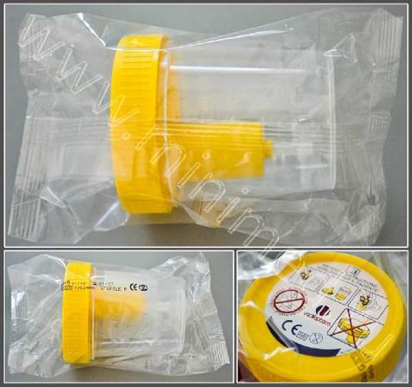 Контейнер д/отбора, транспортировки и хранения биологич.материалов, 120 мл с держателем, стер., п/п,инд.уп.