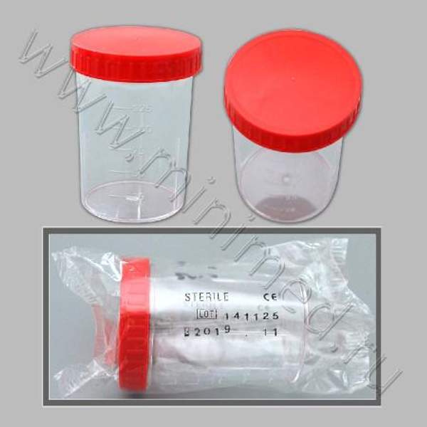 Контейнер д/отбора, транспортировки и хранения биологич. материалов, 150 мл с завинч. крыш.,стер.,п/c,инд.уп.