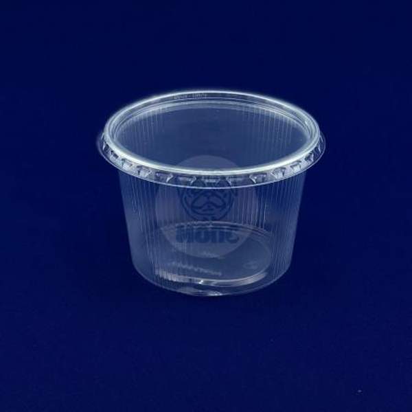 Контейнер одноразовый круглый с крышкой 0,35л 50/1000