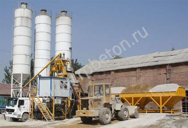 Контейнерный бетонный завод HZS 180D