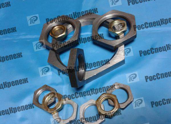 Контргайка,стальная,Ду8,Ду15,Ду20,Ду25,Ду32,Ду40,Ду50,Ду65,Ду80,Ду100 ГОСТ 8968-75.