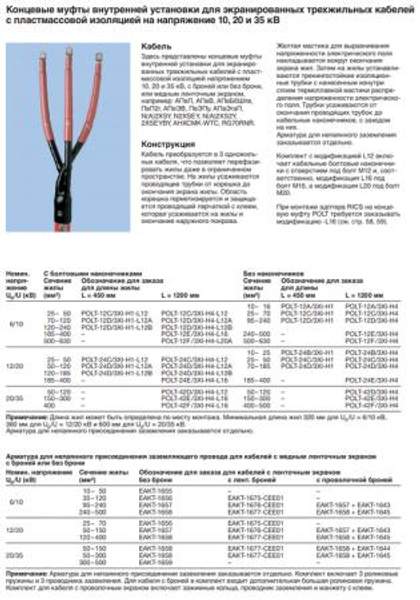 Концевая муфта POLT-24E/3XI-H4-L12