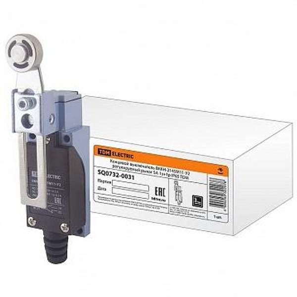 Концевой выключатель компактный ВККН-2145М11-У2 регулируемый рычаг 5А 1з+1р IP65 | код. SQ0732-0031 | TDM