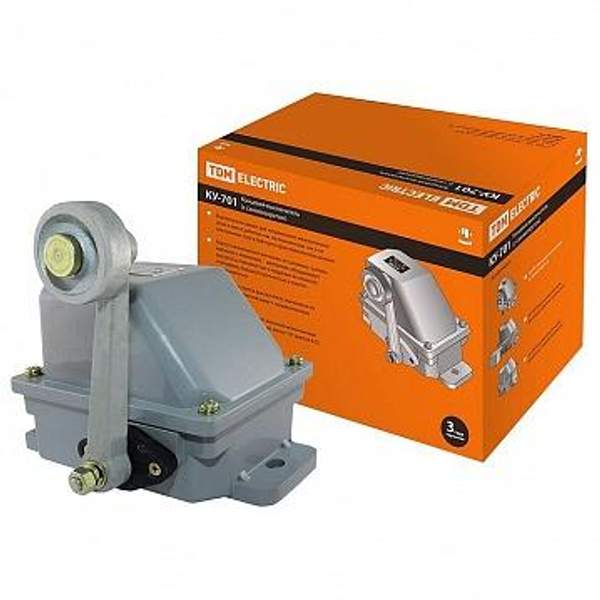 Концевой выключатель КУ-701 У1 с самовозвратом 10А 380В IP44 | код. SQ0732-0019 | TDM