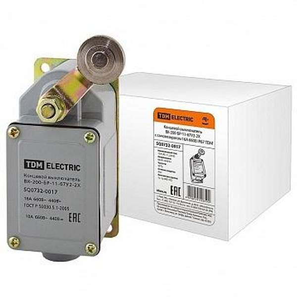 Концевой выключатель ВК-200-БР-11-67У2-2X с самовозвратом 16А 660В IP67 | код. SQ0732-0017 | TDM