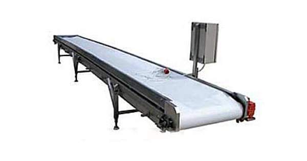 Конвейер ленточный плоский желобный
